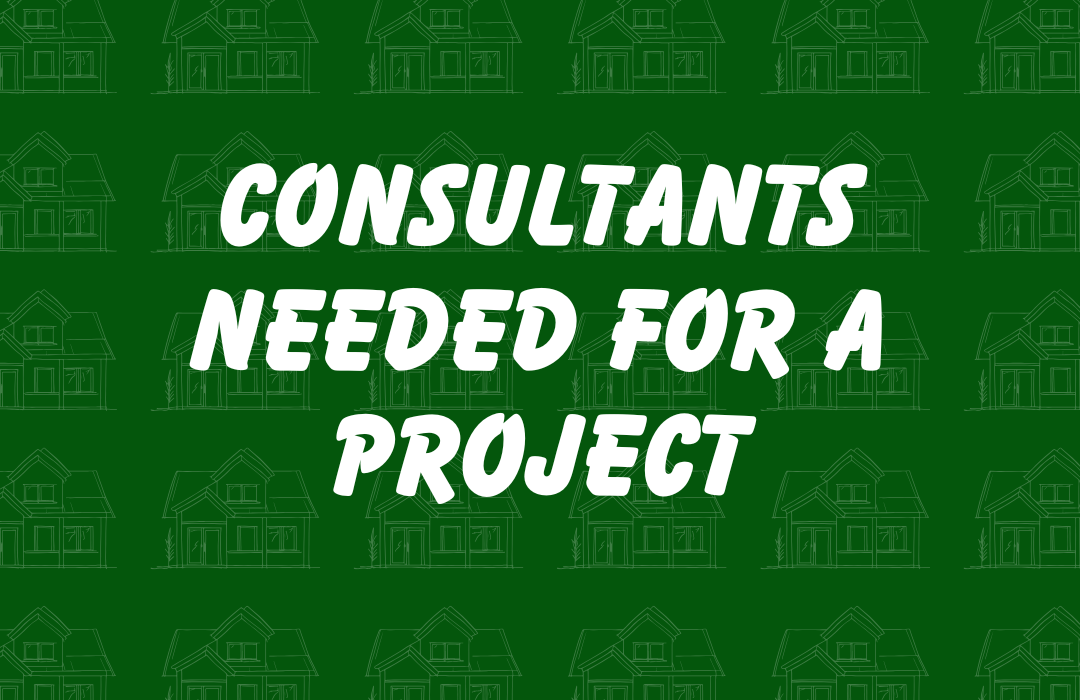 Consultants needed for a project
